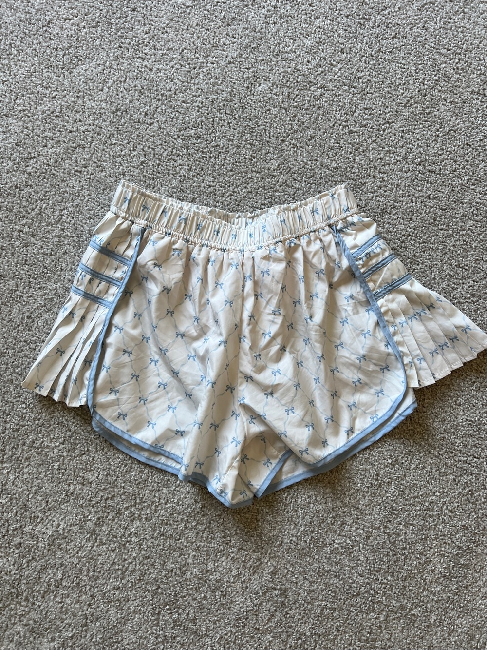 AS revival blue bow athletic shorts